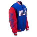 Buffalo Bills Blue and Red Varsity Jacket front image