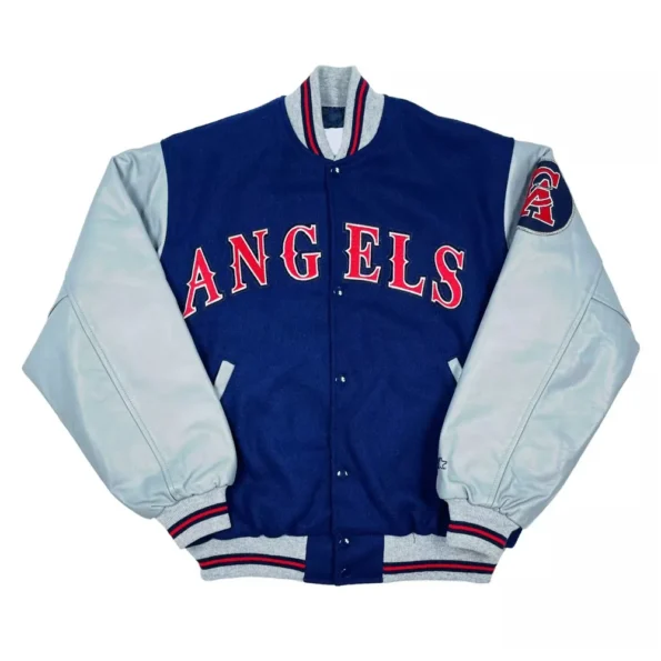 Front view of California Angels Varsity Jacket.