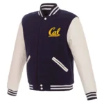 California Golden Bears Varsity Jacket front view detailed.