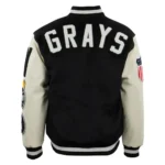 Front view of Homestead Grays Vintage Varsity Jacket.