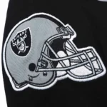 Front view of Las Vegas Raiders Varsity Jacket.