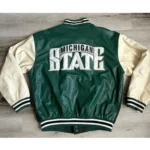 Michigan State Varsity Green Jacket Front View.