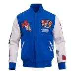 Morgan State University Varsity Jacket front view with logo.