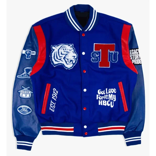 Tennessee State Motto 3.0 Varsity Jacket front view