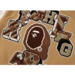 Multi Motif Bape Varsity Jacket Front View