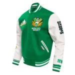 Front view of Norfolk State University Varsity Jacket.