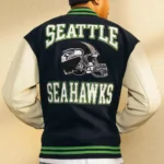 OVO Seattle Seahawks Varsity Jacket Front