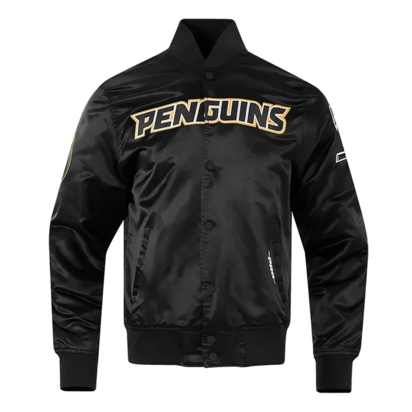 Pittsburgh Penguins Glam Varsity Jacket front view