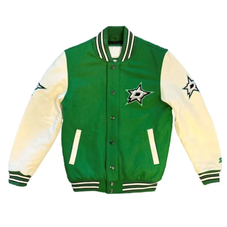 Front view Dallas Stars Prospect Varsity Jacket