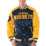 Denver Nuggets Renegade Varsity Jacket Front