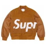 Chenille Supreme Varsity Jacket front view.