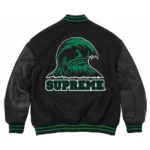 Wave Supreme Varsity Jacket front view.