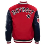 Detroit Stars Vintage Varsity Jacket Front View