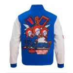 Virginia State University Varsity Jacket, front logo display.