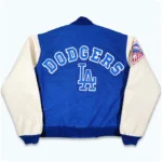 80s Los Angeles Dodgers Varsity Jacket Front View