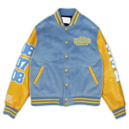 Front view of Nuggets Aaron Gordon Varsity Jacket