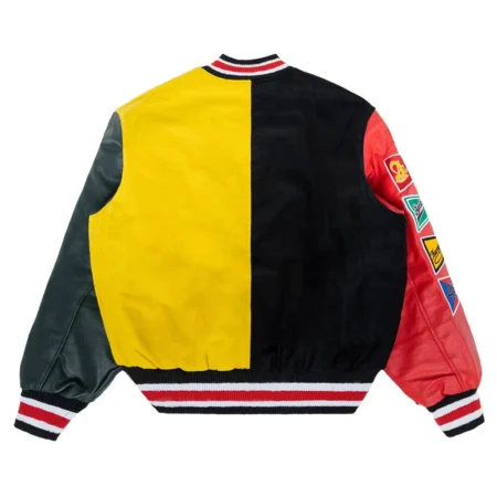 Back view of All Star Color Block Varsity Jacket