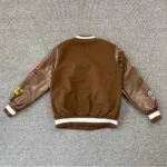 Astro World Brown Varsity Jacket Front