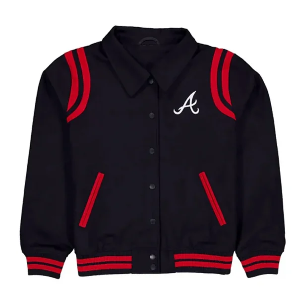 Front view of Atlanta Braves Sport Varsity Jacket