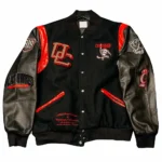 Black Owned UC Varsity Jacket Front View