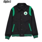 Front view of Boston Celtics Sport Varsity Jacket