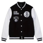 Front view of Brooklyn Nets Eastern Varsity Jacket