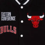 Chicago Bulls Eastern Varsity Jacket Front View