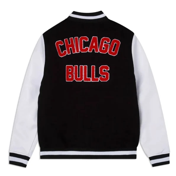 Back view of Chicago Bulls Eastern Varsity Jacket