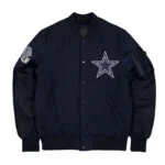 Front view of Dallas Cowboys Historic Varsity Jacket