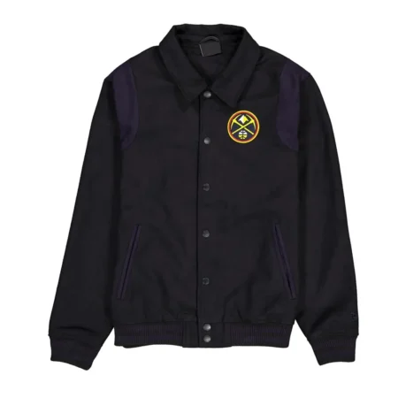 Front view of Denver Nuggets Sport Varsity Jacket