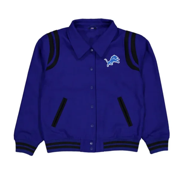 Front view of Detroit Lions Sport Varsity Jacket