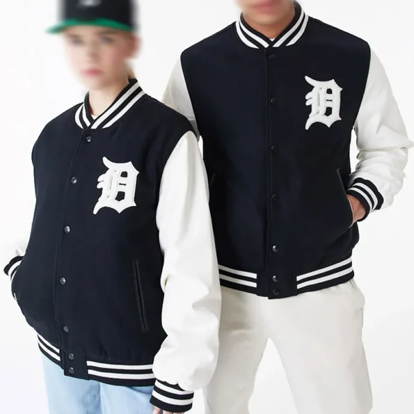 Front and back view of Detroit Tiger World Series Varsity Jacket