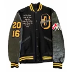 Front view of OVO Drake Varsity Jacket