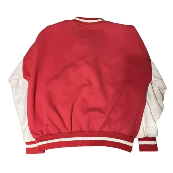 Back view of Fresno State Bulldogs 90s Varsity Jacket