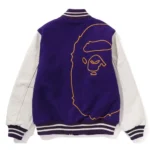 Giant Ape Head Bape Varsity Jacket Front