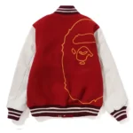 Giant Ape Head Bape Varsity Jacket Front