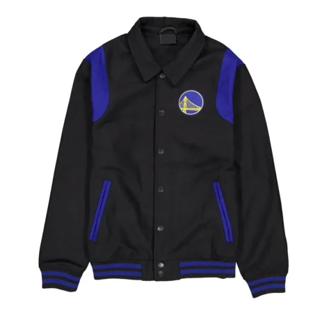 Front view of Golden State Warriors Sport Varsity Jacket