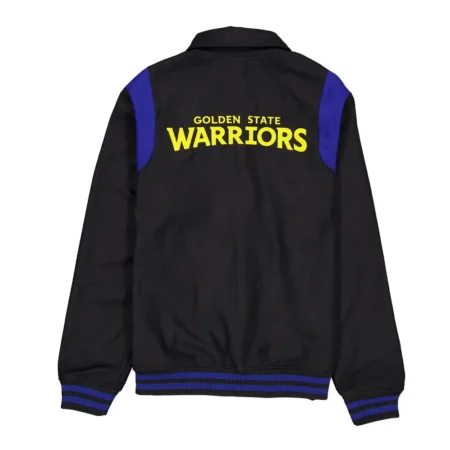 Back view of Golden State Warriors Sport Varsity Jacket