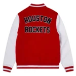 Houston Rockets Varsity Red Jacket Front