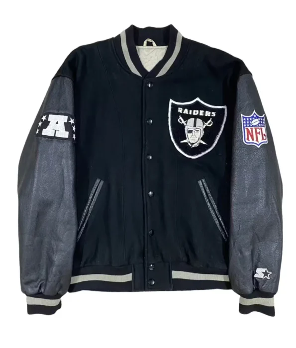 Cube Los Angeles Raiders Varsity Jacket front view