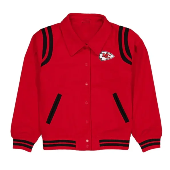 Front view of Kansas City Chiefs Sport Varsity Jacket