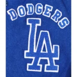 80s Los Angeles Dodgers Varsity Jacket Front View