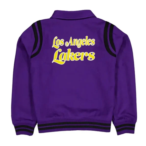 Back view of Los Angeles Lakers Sport Varsity Jacket