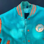 Miami Dolphins 1970s Varsity Jacket Front