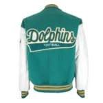 Miami Dolphins 1980s Varsity Jacket Front