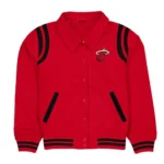 Front view of Miami Heat Sport Varsity Jacket