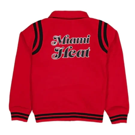 Back view of Miami Heat Sport Varsity Jacket