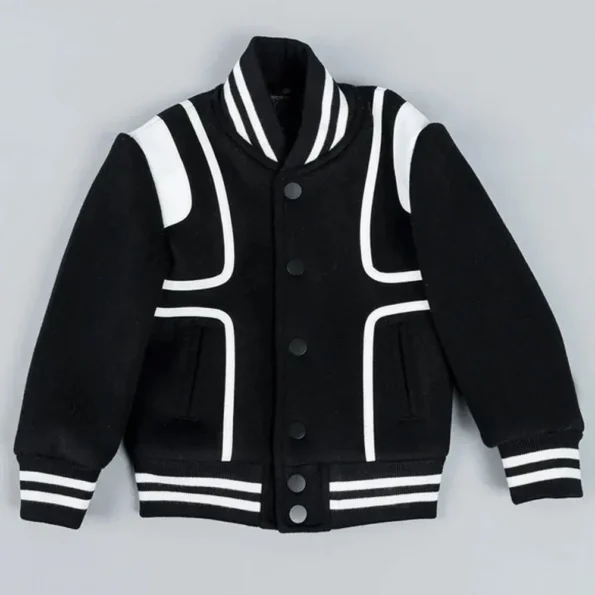 Front view of Milano Gamble Varsity Jacket