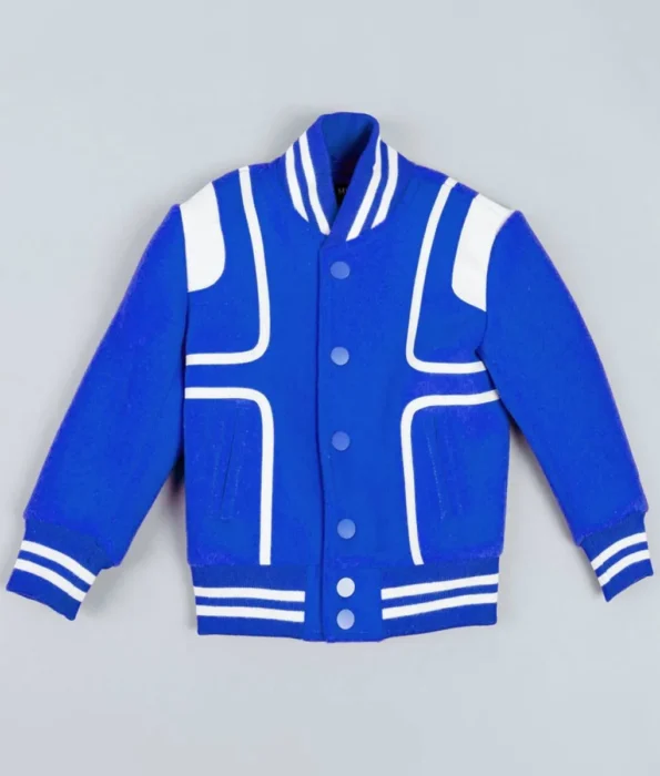 Front view of Milano Gamble Varsity Jacket