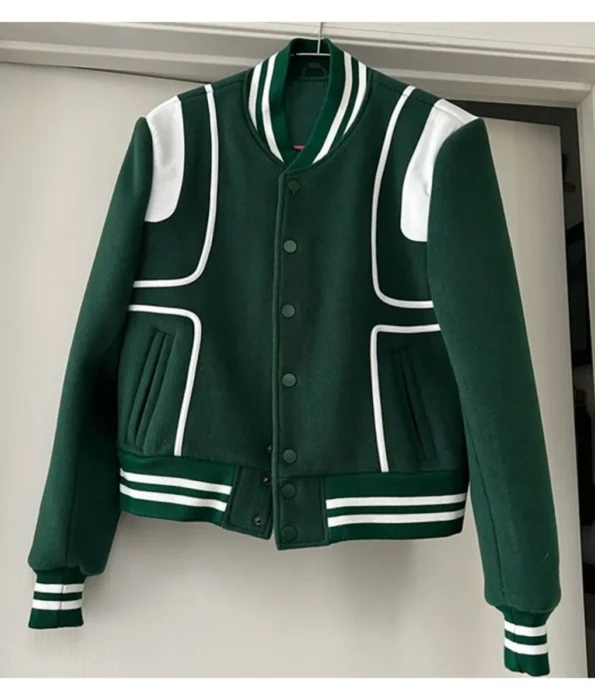 Front view of Milano Gamble Varsity Jacket